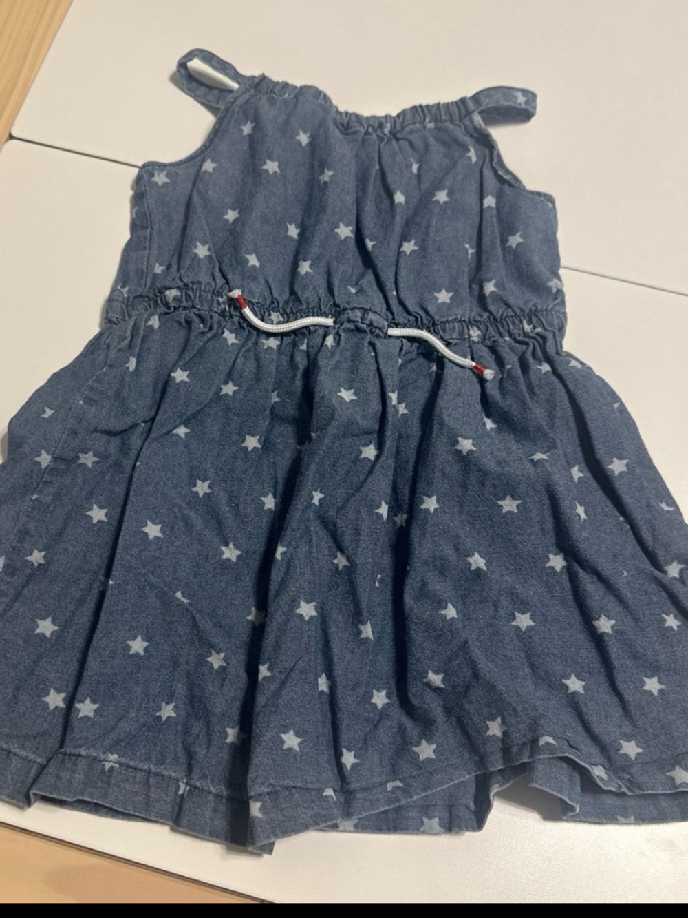 Carter’s Cotton Denim Stars 4th of July Patriotic Dress 24m